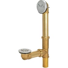 Trendexa Eastman 2,5 cm Seyahat Kolu Banyo Atık ve Taşma Tahliyesi; Krom Kaplama Süslemeli Pirinç, 35201