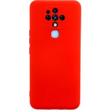 Sh Tecno Camon 16 Kılıf Nano Içi Kadife Silikon - Kırmızı Sh Najmaddin