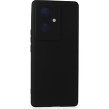 Sh Vivo V29 Lite Kılıf Nano Içi Kadife Silikon - Siyah Sh Najmaddin