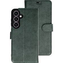 Sh Samsung Galaxy S26 Plus Trend S Plus Kapaklı Kılıf - Yeşil Sh Najmaddin