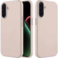 Samsung Galaxy A57 Uyumlu Kılıf Zebana Içi Kadife Silinebilir Lansman Kılıf Bej