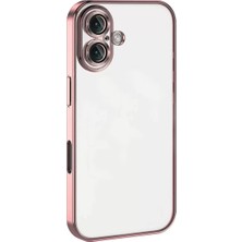 Sh Apple Iphone 16 Plus Kılıf Razer Lensli Silikon - Pembe Sh Najmaddin