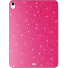 Trendexa iPad Air 11 2025 M3 Simli Parlak Görünümlü Tablet Koton Kılıf, Pembe Koyu 3