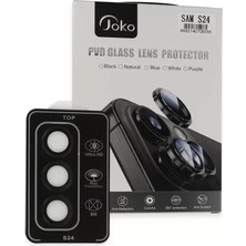 Sh Joko Samsung Galaxy S24 Pvd Metal Kamera Lens - Siyah Sh Najmaddin