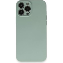 Sh Apple Iphone 13 Pro Kılıf Nano Içi Kadife Silikon - Su Yeşili Sh Najmaddin