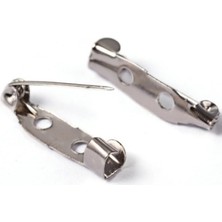 Trendexa Benim Marifetlerim, Metal Gümüş Broş Iğne 2.5 cm 25 Adet