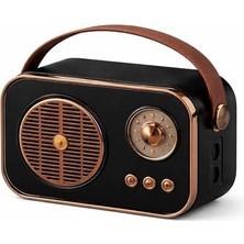Trendexa 5W Retro Tasarımlı Taşınabilir Mini Bluetooth Hoparlör, Usb, Tf Kart, 1200 Mah