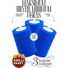 Trendexa Deterjanlı Tek Kullanımlık Tuvalet Temizleme Yedek Süngeri, Yedek Başlığı, Yedek Kartuş, 18 Adet