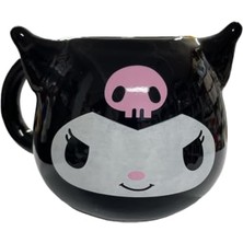 Trendexa Kuromi 3D Seramik Kupa, Büyük Boy 400 Ml, Siyah
