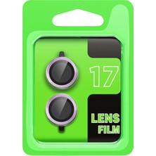 Sh Apple Iphone 17 Raze Metal Kamera Lens - Açık Mor Sh Najmaddin