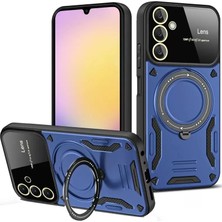 Sh Samsung Galaxy A35 5g Kılıf Joy Lens Standlı Kapak - Lacivert Sh Najmaddin