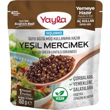Trendexa Haşlanmiş Suyu Süzülmüş Yeşil Mercimek 150 G Tekli Paket