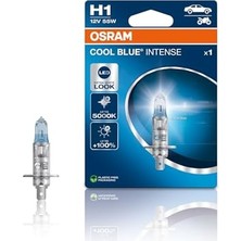 Trendexa Ampul 12V H1 55W Cool Blue Intense Serisi %20 Fazla Beyaz Işık 64150CBN