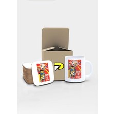 Trendexa Drink Up Bitches Komik Eşek Tasarımlı Baskılı Kupa Bardak Seti, Eğlenceli Özel Hediye Mug