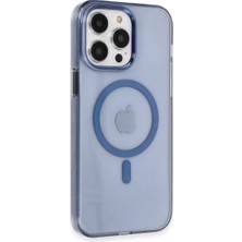 TeknoKapsül Apple Iphone 14 Pro Kılıf Tron Şeffaf Magsafe Kapak - Mavi