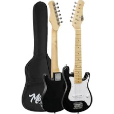 Trendexa CEG-30WB 4-6 Yaş Çocuklar Için Amfili Full 1/4 30 Inç Elektro Gitar Seti White Black