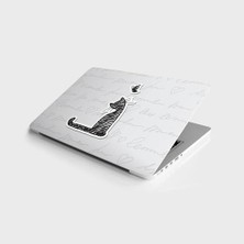Trendexa Laptop Bilgisayar Notebook Pc Kaplama Etiketi Kedi Kelebek