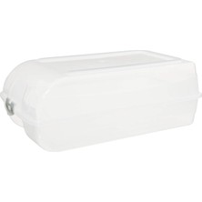 Tr 50817 Bay Ayakkabı Koruma Kutusu, Şeffaf, 37.5 x 21 x 13.5 cm