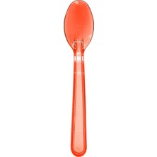 Trendexa Tatlı-Dondurma Kaşığı Kırmızı (Transparan) 12,5 Cm, 50 Adet