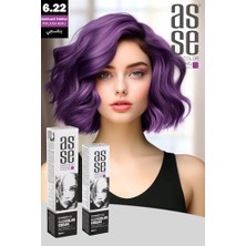 Trendexa 60 ml Tüp Saç Boyası 6.22 Patlıcan Moru + 50 ml Oksidan Sıvısı