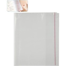 Trendexa Hazır Kitap Kaplığı Şeffaf Buzlu Beyaz 10 Adet 1 Paket Cırtlı Ayarlanabilir Kendinde Yapışkanlı Kaplık Okul Sınıf
