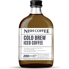 Trendexa Coffee Cold Brew Şekersiz Kahve 200 Ml, Cam Şişe