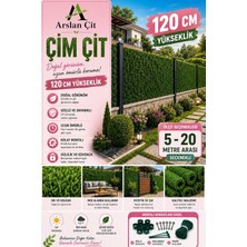 Tr Çim Çit Yapay Örgülü Bahçe Teli Yeşil 120 cm x 11 mt