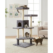 Tr Pet Amazon Kedi Tırmalama Evi Platformu Antrasit