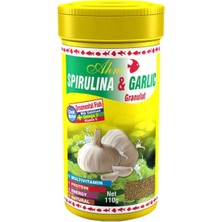 Tr Spirulina Garlic Granulat, 100 Ml, Akvaryum Balık Yemi