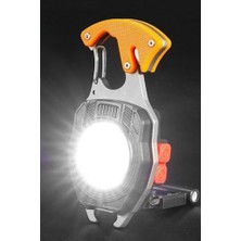 Trendexa Lamba, USB Şarjlı Çok Fonksiyonlu Mini LED Çakmak ve 7 Modlu Taşınabilir Anahtarlık