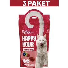Tr Plus Happy Hour Love Edition Kedi Ödülü, Tavuk ve Somon, 3 x 60G