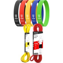 Tr Mega Setler Direnç Bantları + Pilates Bandı Direnç Bandı Barfiks Lastiği Loop Power Band