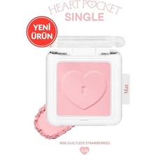 Trendexa Kişiselleştirilebilir Mat Tekli Far Heart Pocket Single M06 Guiltless Strawberries, 111653