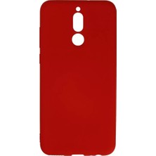 TeknoKapsül Huawei Mate 10 Lite Kılıf Nano Içi Kadife Silikon - Kırmızı