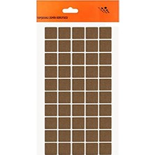 Trendexa Kare Yapışkanlı Mobilya Koruyucu Keçesi, 20X20 Mm, 50'li Paket