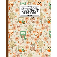 Trendexa Scrabble Score Sheet: Cute Owl Scrabble Score Sheet; Scrabble Game Record Book For Up To 4 Players, Scrabble Game Sheets For Board Game Words Building, 121 Pages, Size 8" x 10"