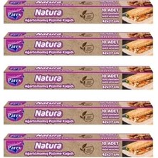 Trendexa 1909405-5 Natura Ağartılmamış Hazır Pişirme Kağıdı 10'lu x 5 Adet