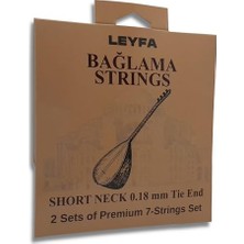 Trendexa Kısa Sap Bağlama Teli, Saz, 2'li Set