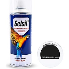 Trendexa Rainbow Sprey Boya, 400 Ml, Siyah Parlak