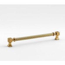 Trendexa Yeni Talas Çizgili Gold Altın Metal Mobilya Mutfak Çekmece Dolap Kulpu Kulbu Kulpları, 128 Mm, 12.8 cm