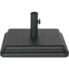Trendexa 40 Lb Şemsiye Tabanı, 4" Gövde, 1"-1.5" Kutup Boyutlarına Uygun, Siyah