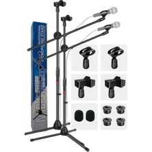 Trendexa Lastvoice MS06X 2'li Set Akrobat Mikrofon Standı Sehpası