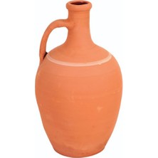Trendexa 30 * 17 Ölçülerinde Naturel Sırsız Toprak Testi Çömlek