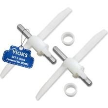 Trendexa Mutfak Robotu; Bosch 00630760 630760 00621923 Için 2 x Taşıyıcı Yedeği | Boşaltma Kanatlı, Bosch Mum5 Mums Mumv Muz5 MUZ5DS MUZ5VL MUM58L20 & Mum 5 Kesintisiz Oyma Makinesi Için