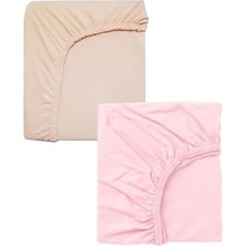 Trendexa 2 Adet 70 x 120 x 20 cm Anne Yanı Lastikli Penye Kumaş Bebek Çarşafı