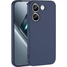 Trendexa Xiaomi Poco X8 Pro Uyumlu Lacivert Silikon Kılıf, Kamera Lens Korumalı, Mat, Ince ve Parmak Izi Bırakmayan