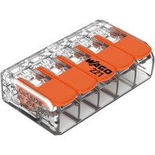 Trendexa Kol Kelepçesi Serisi 221,5'LI Set, 5 Girişli, Sert, Yarı Sert ve Esnek Tellerle Uyumlu, 0,14 – 4 Mm², Gerilim 450 V, Akım 32 A, Sıyırma Uzunluğu 11 mm