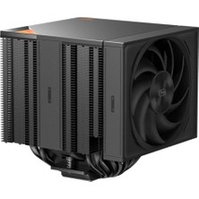 Trendexa Cps RZ820 Cpu Hava Soğutucu; Dört 8 mm ve Dört 6 mm Isı Borulu 290W Tdp Çift Kule Soğutucu, Çift Pwm Fan, Intel LGA1851/1700/1200/115X/20XX ve Amd Am5/am4 ile Uyumlu, Siyah