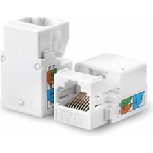 Trendexa 10 Adet RJ45 Keystone Jack | Cat5/cat6 Uyumlu | Utp Ağ Terminali | Krone Tipi Bağlantı