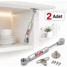 Trendexa Kapak, (2ADET) Dolap Amortisörü 80N Gri 20 cm Gazlı Piston Kapak Hidroliği Mutfak Dolabı Pistonu